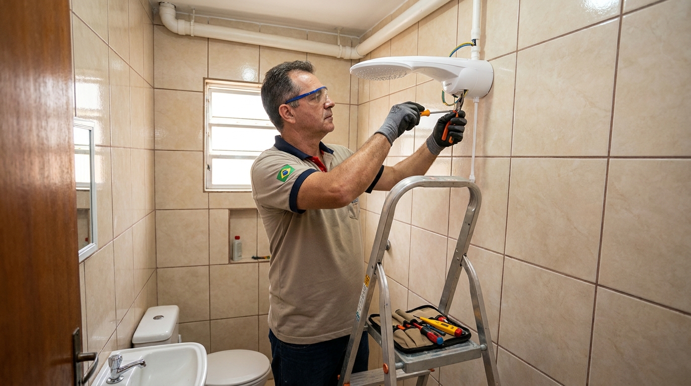 Instalação com pressurizador em Recife-PE